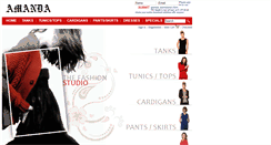 Desktop Screenshot of amandafashion.com